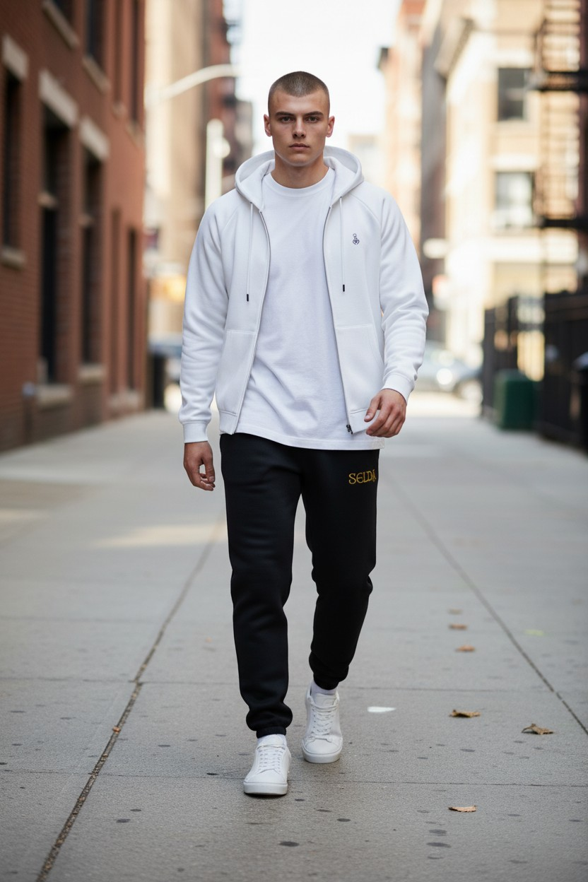 veste capuche Premium 100%coton