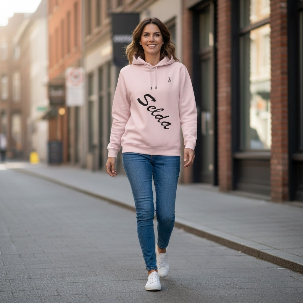 Pull à capuche "signature" femme