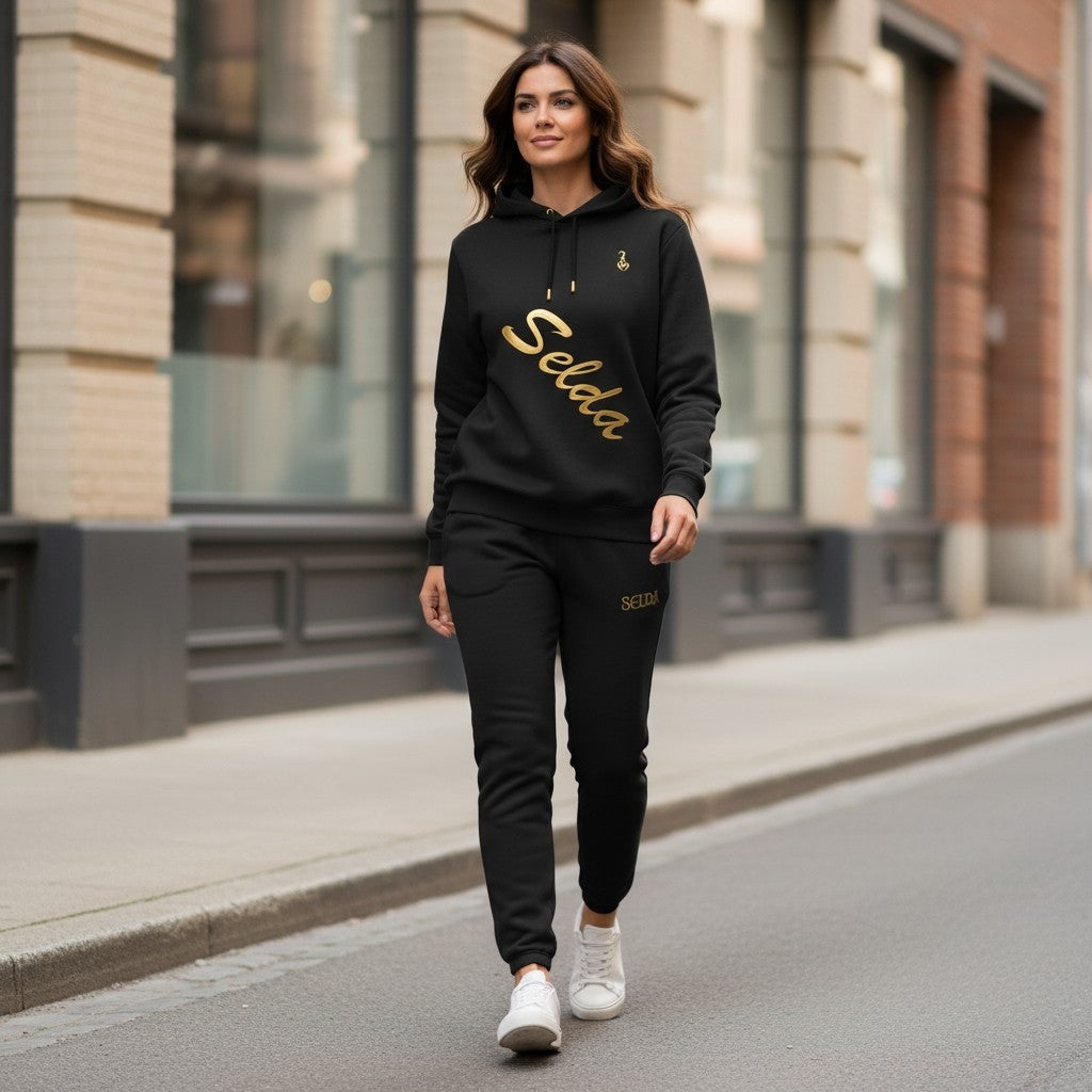 Pull à capuche "signature" femme