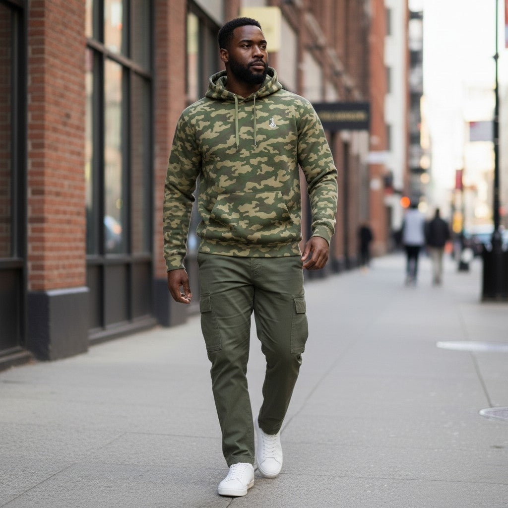 Pull à capuche "CAMO"