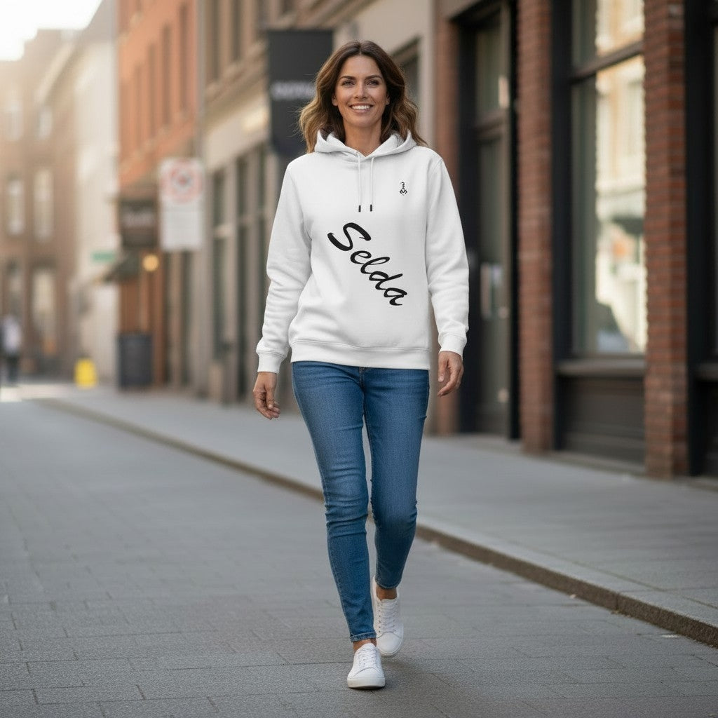 Pull à capuche "signature" femme